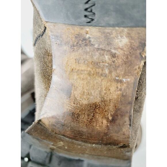 Alberto Fermani Ankle Boots Sueded Women's Distressed Boho Sz 40 Brown - Picture 5 of 10